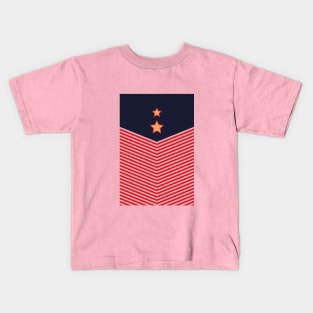 Red Stripes and Stars Kids T-Shirt